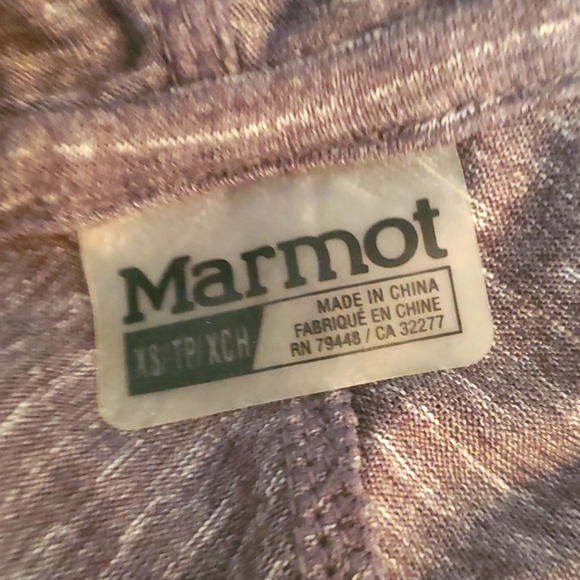 Euc marmot hooded gray Henley top size xs - Picture 5 of 5